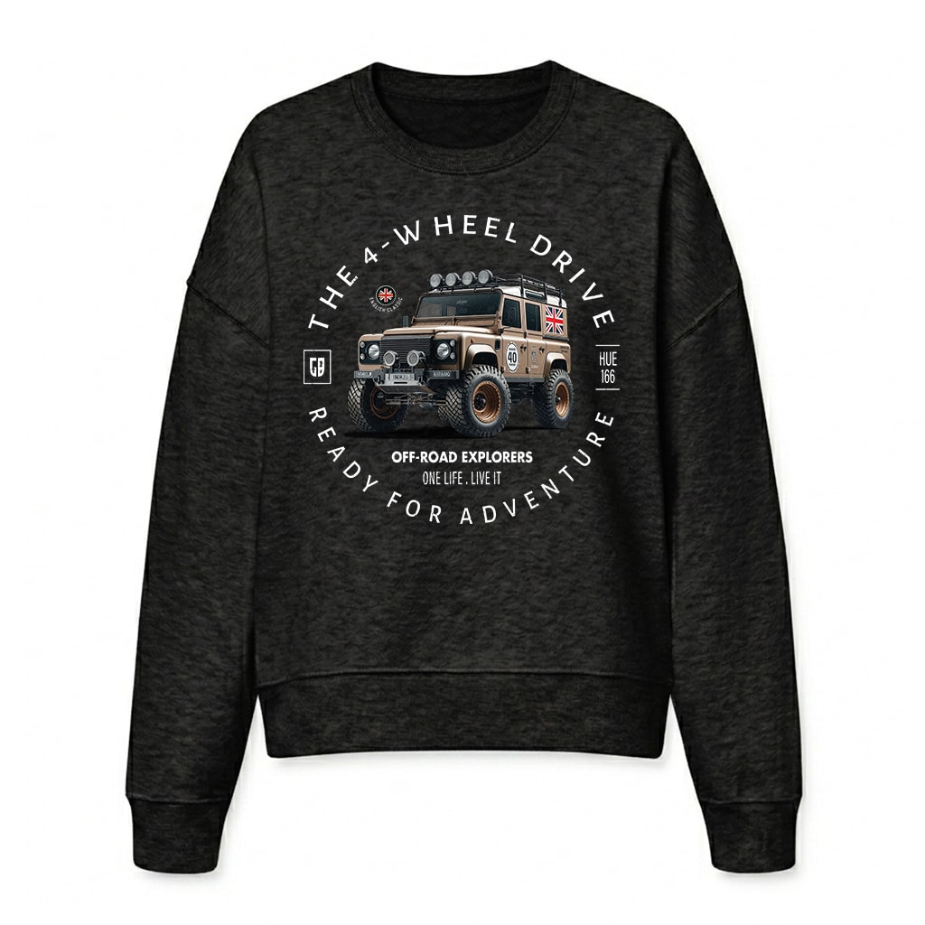 Sweatshirt Land Rover Defender 110 - Black Sweatshirt Land Rover Defender 110 - Black