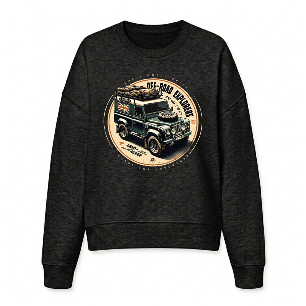 Sweatshirt Land Rover - Black Sweatshirt Land Rover - Black