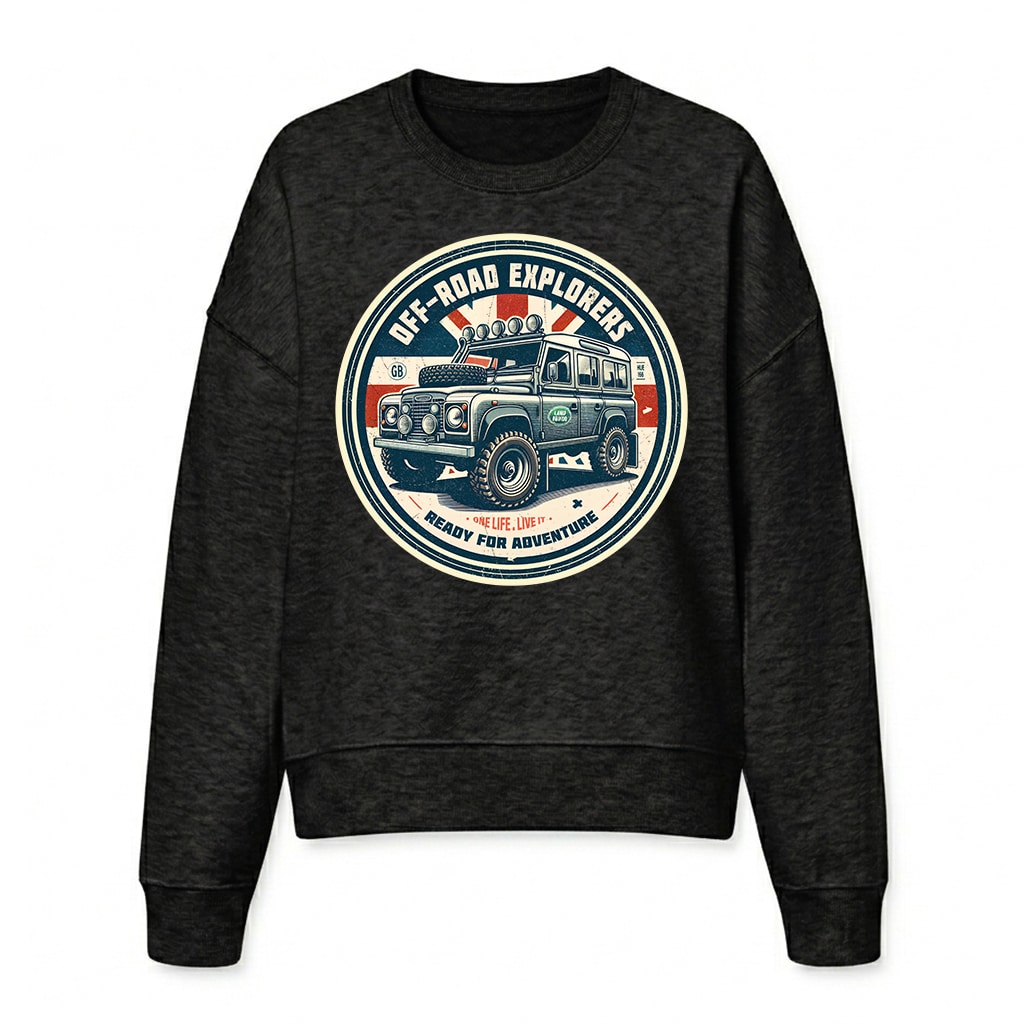 Sweatshirt Land Rover Defender 110 - Black Sweatshirt Land Rover Defender 110 - Black