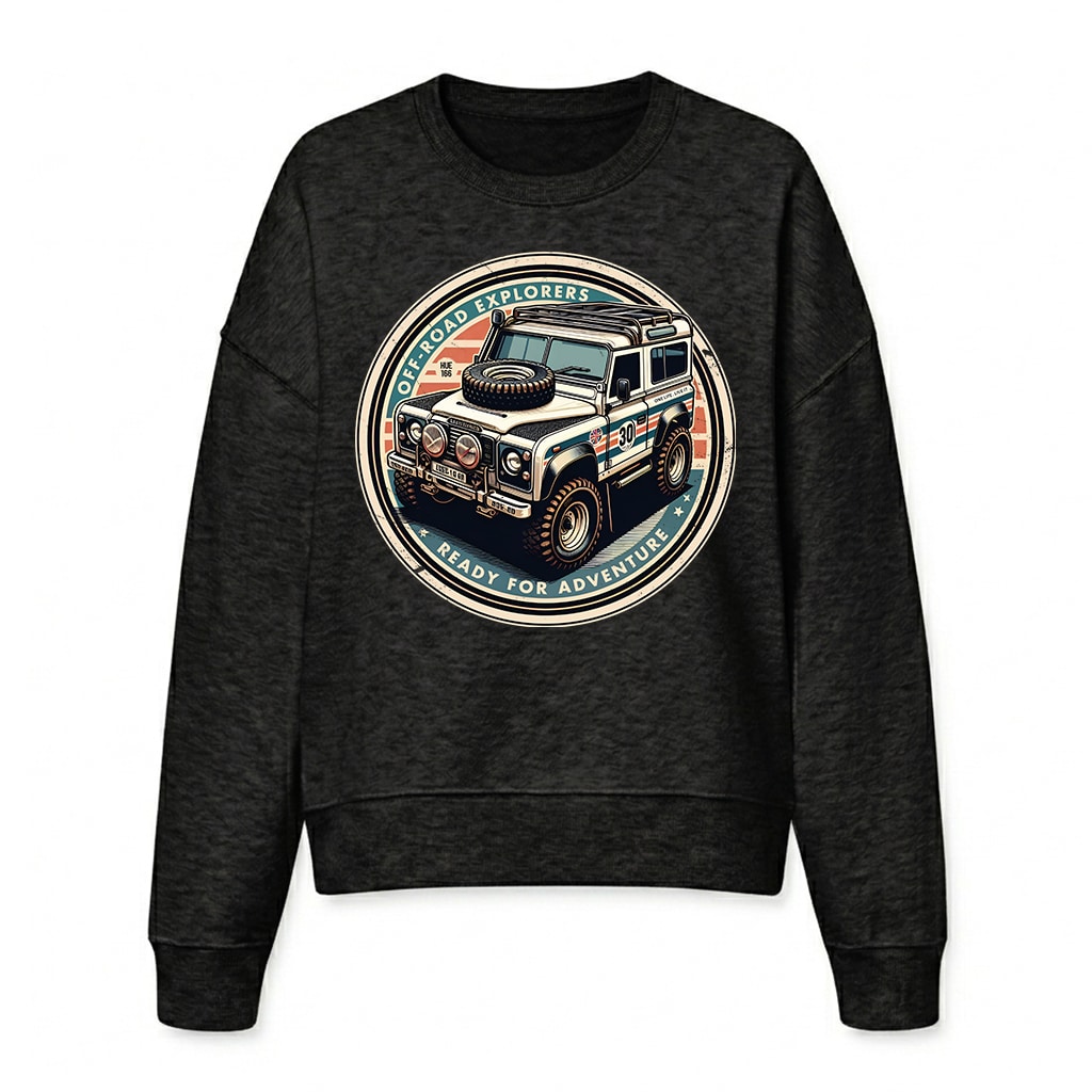 Land Rover Defender 90 Sweatshirt - Black Land Rover Defender 90 Sweatshirt - Black
