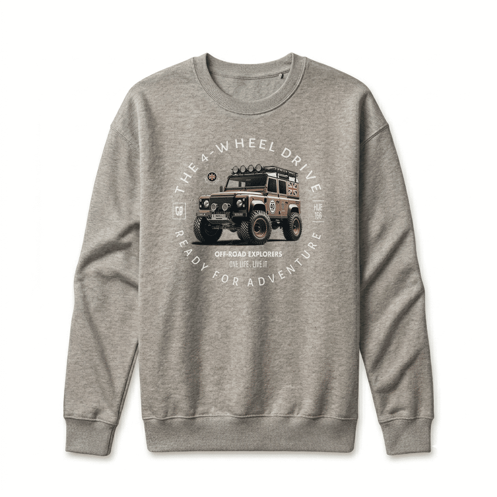 Sweatshirt Land Rover - Carbon Grey Sweatshirt Land Rover - Carbon Grey