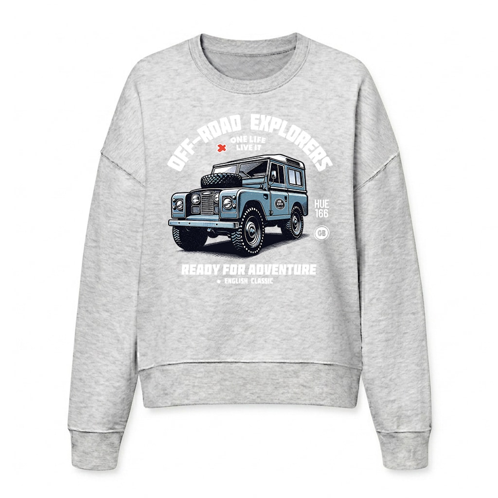 Sweatshirt Land Rover Series - Cool Heather Grey Sweatshirt Land Rover Series - Cool Heather Grey