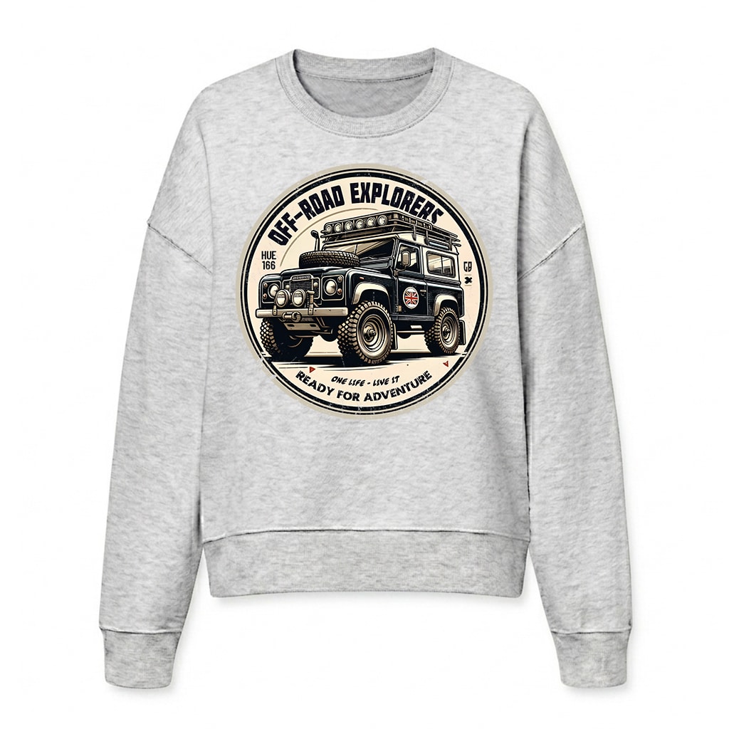 Land Rover Series Sweatshirt - Cool Heather Grey Land Rover Series Sweatshirt - Cool Heather Grey