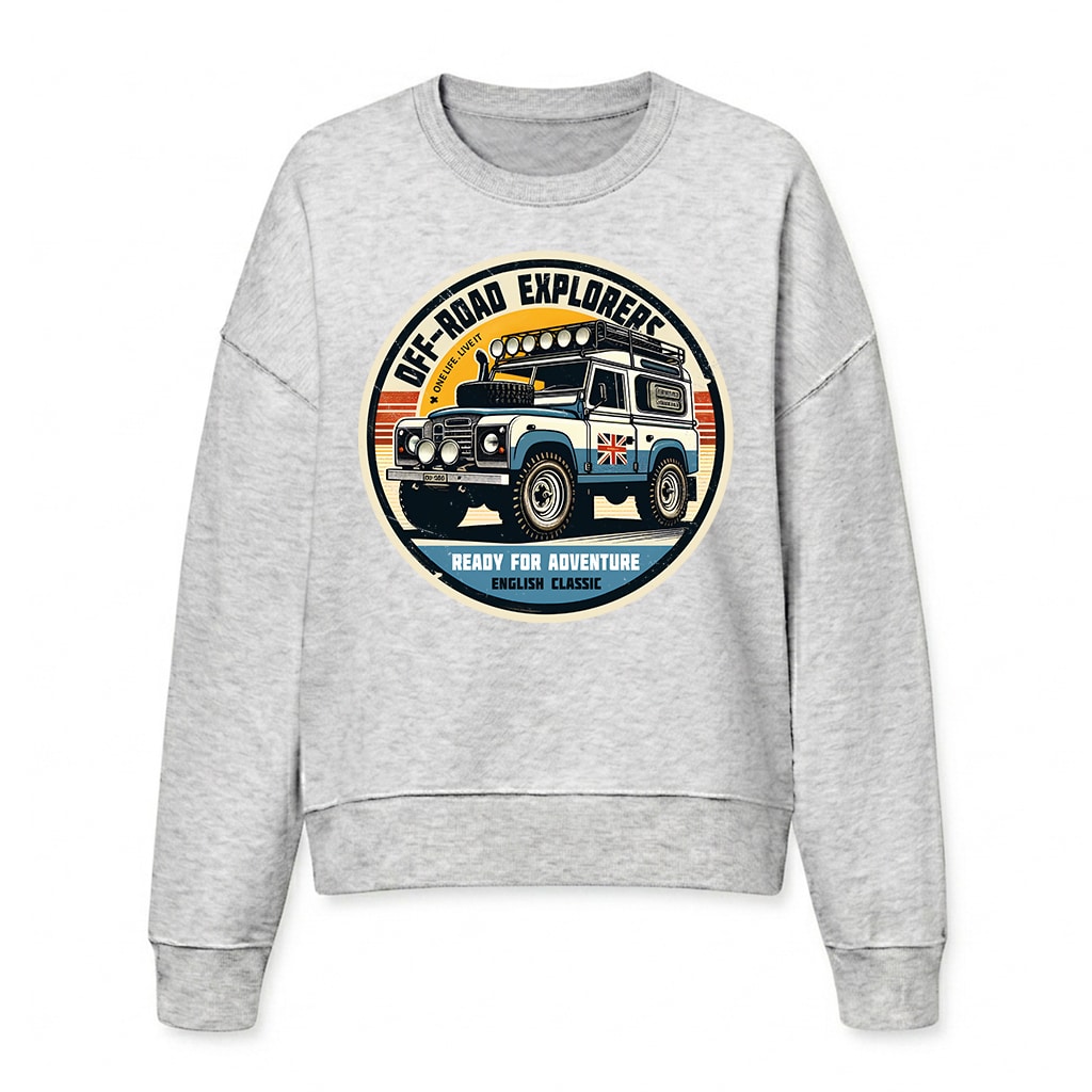 Sweatshirt Land Rover Series - Cool Heather Grey Sweatshirt Land Rover Series - Cool Heather Grey