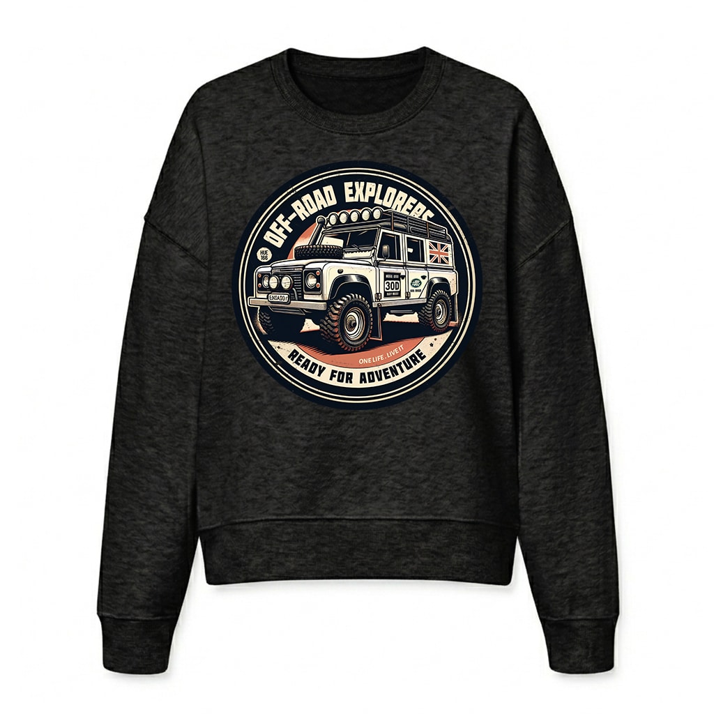Land Rover Defender 110 Sweatshirt - Black Land Rover Defender 110 Sweatshirt - Black
