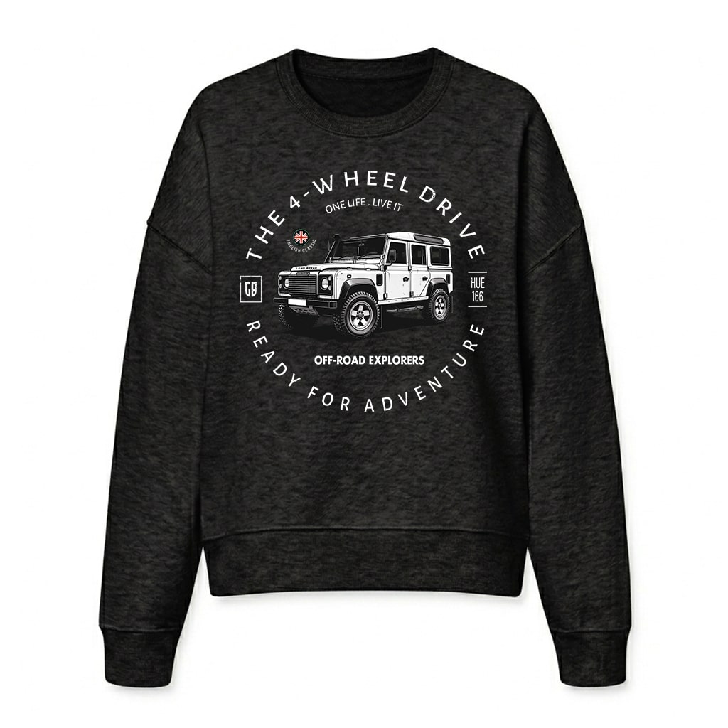 Land Rover Defender 110 Sweatshirt - Black Land Rover Defender 110 Sweatshirt - Black