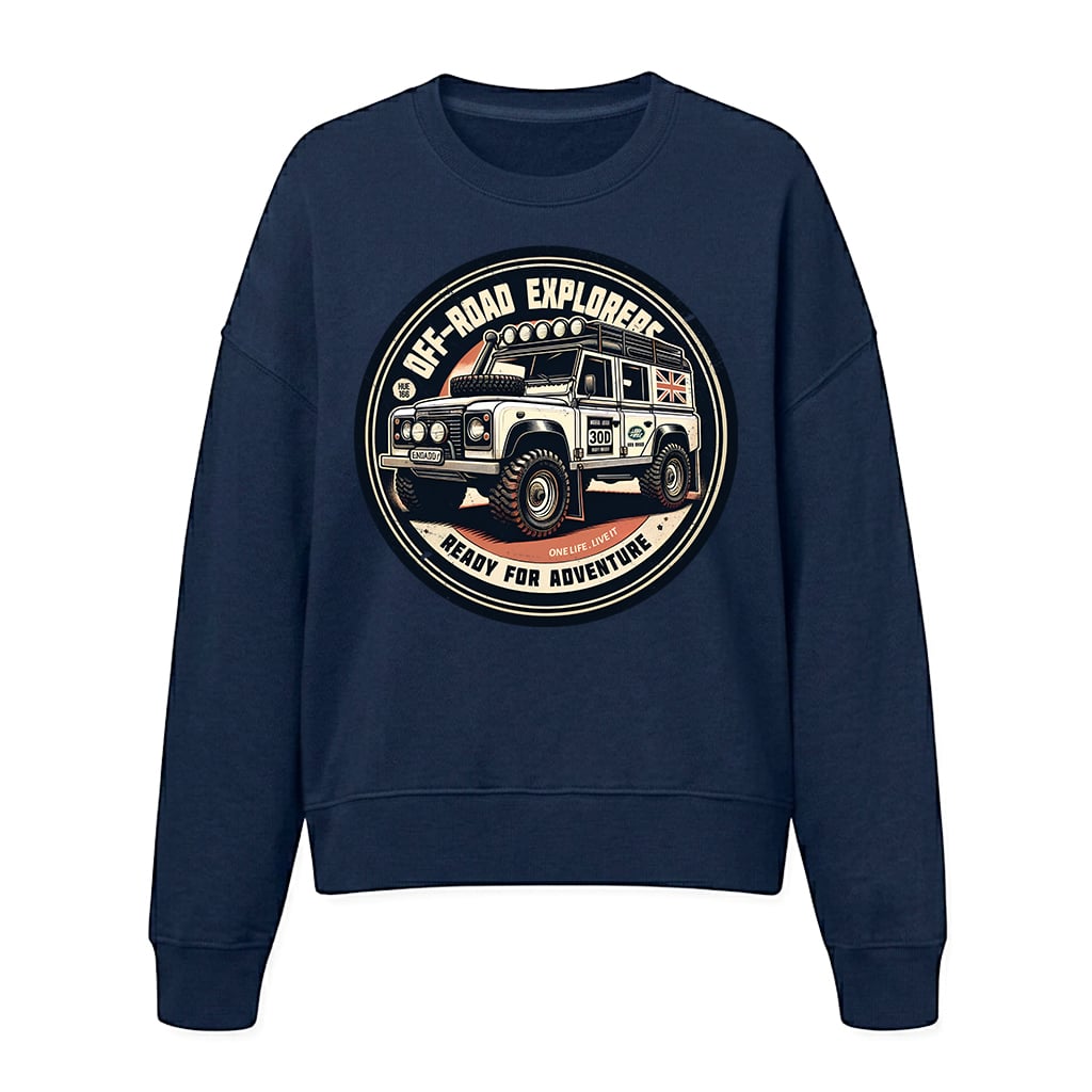 Land Rover Defender 110 Sweatshirt - French Navy Land Rover Defender 110 Sweatshirt - French Navy