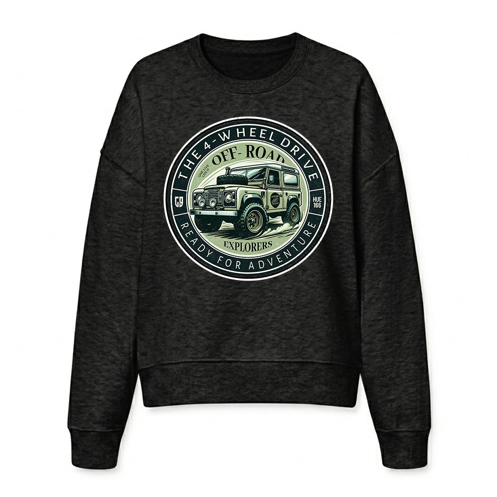Sweatshirt Land Rover Defender 90 - Black Sweatshirt Land Rover Defender 90 - Black
