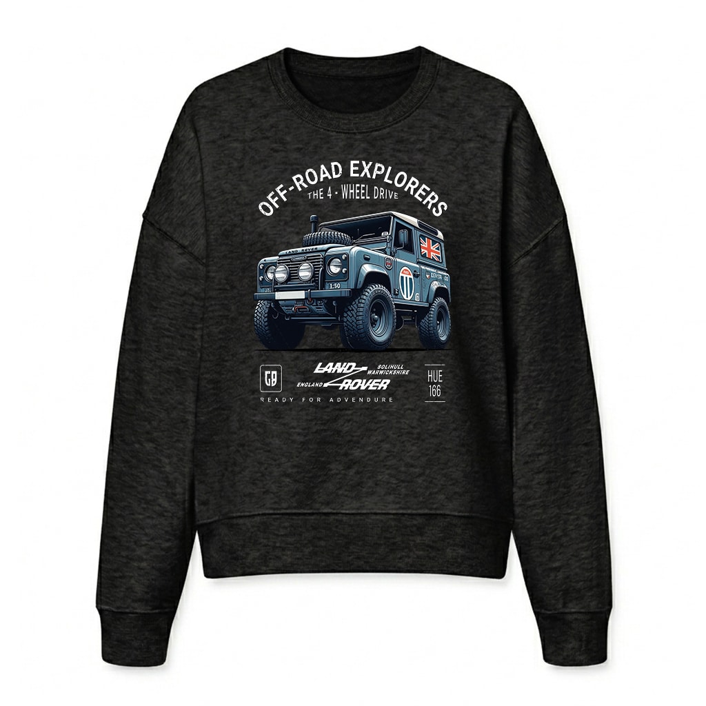 Sweatshirt Land Rover Defender 90 - Black Sweatshirt Land Rover Defender 90 - Black