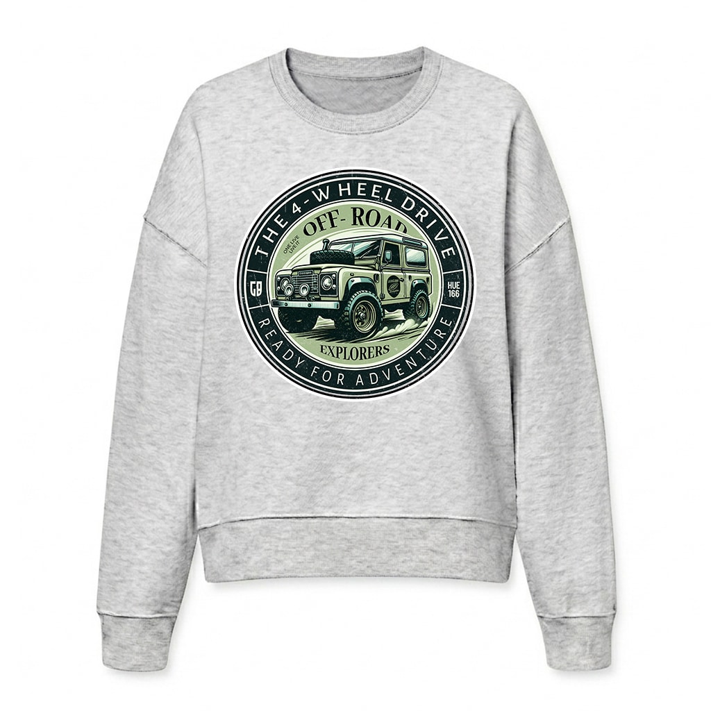 Sweatshirt Land Rover Defender 90 - Cool Heather Grey Sweatshirt Land Rover Defender 90 - Cool Heather Grey