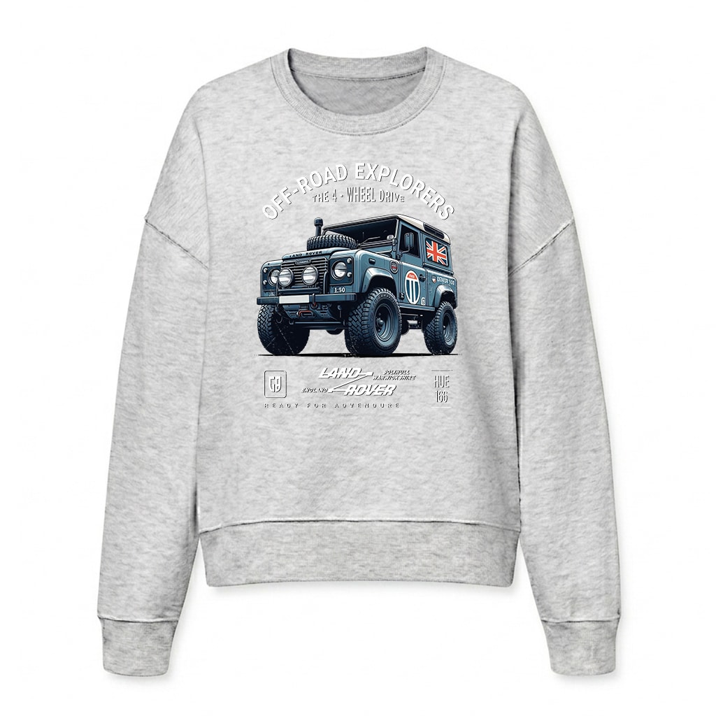 Sweatshirt Land Rover Defender 90 - Cool Heather Grey Sweatshirt Land Rover Defender 90 - Cool Heather Grey