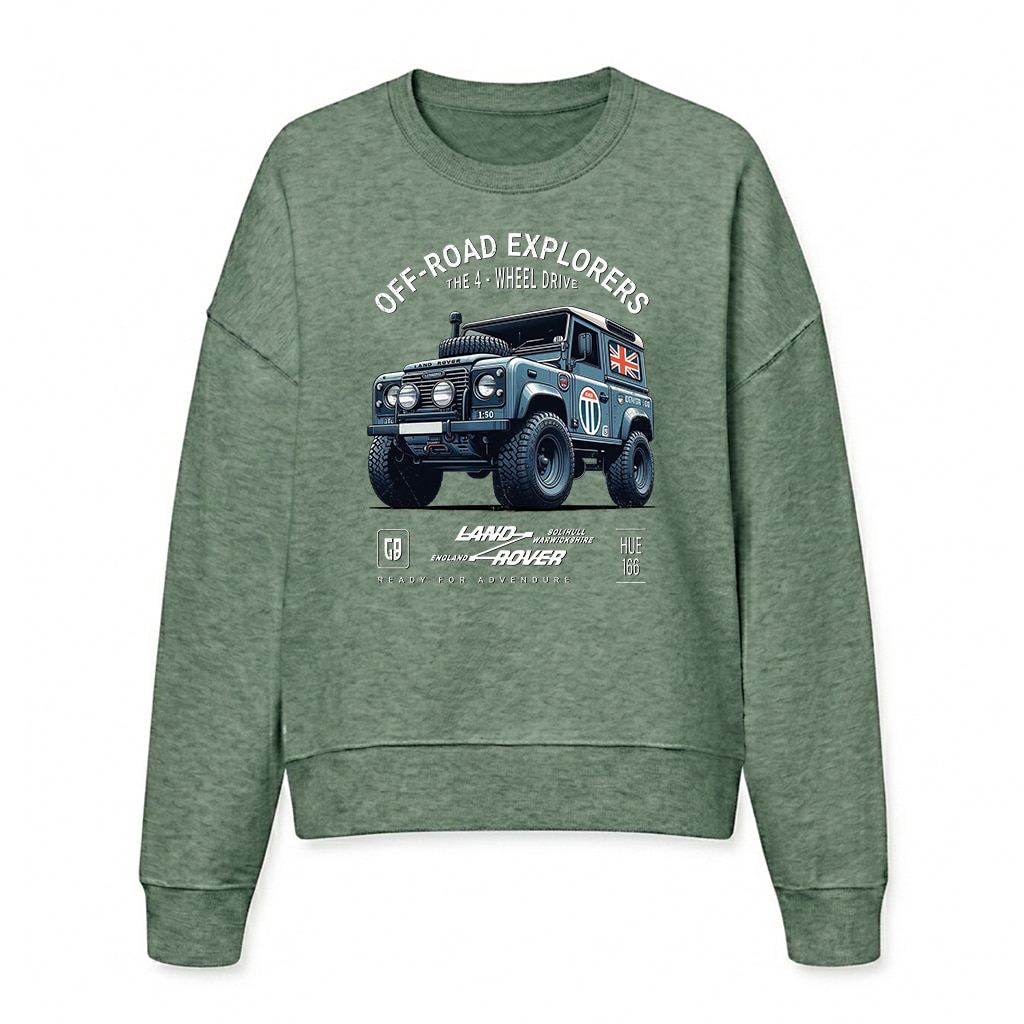 Sweatshirt Land Rover Defender 90 - Green Bay Sweatshirt Land Rover Defender 90 - Green Bay