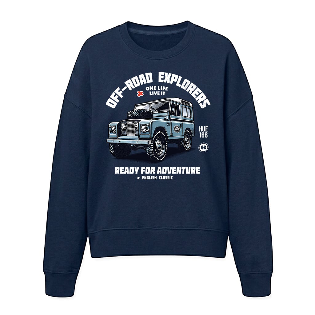 Sweatshirt Land Rover Series - French-Navy Sweatshirt Land Rover Series - French-Navy