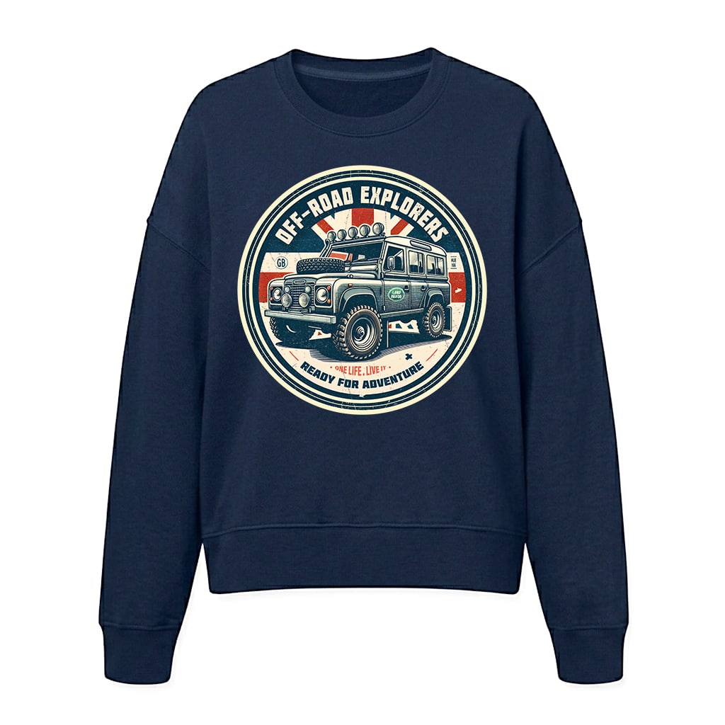 Sweatshirt Land Rover Defender 110 - French-Navy Sweatshirt Land Rover Defender 110 - French-Navy