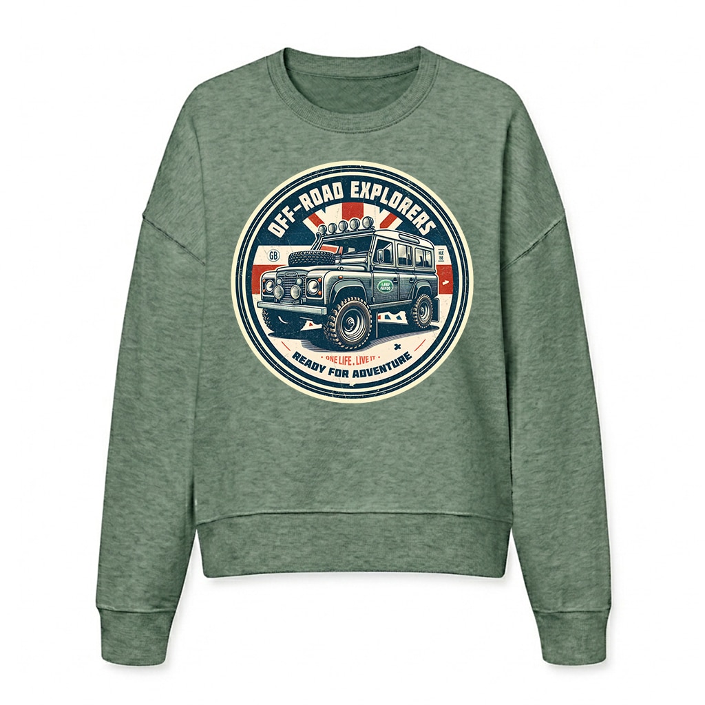 Sweatshirt Land Rover Defender 110 - Green Bay Sweatshirt Land Rover Defender 110 - Green Bay