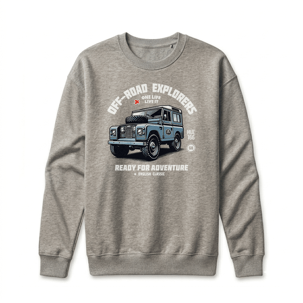 Sweatshirt Land Rover Series - Carbon Grey Sweatshirt Land Rover Series - Carbon Grey