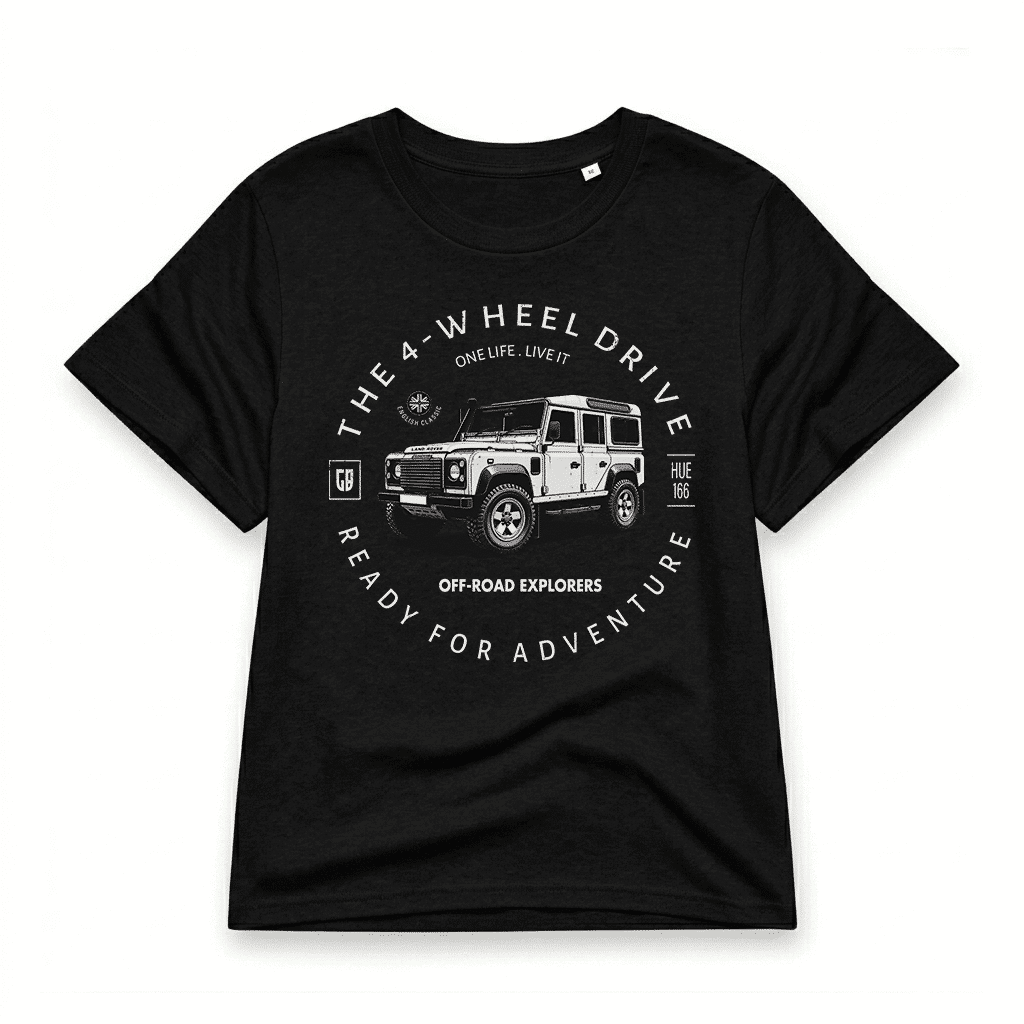 T-shirt Land Rover Defender-110 - Black