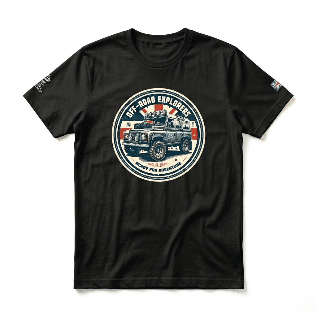 T-shirt Land Rover Defender 110 - Black Heather Men’s Defender 110 T-shirt - Black Heather