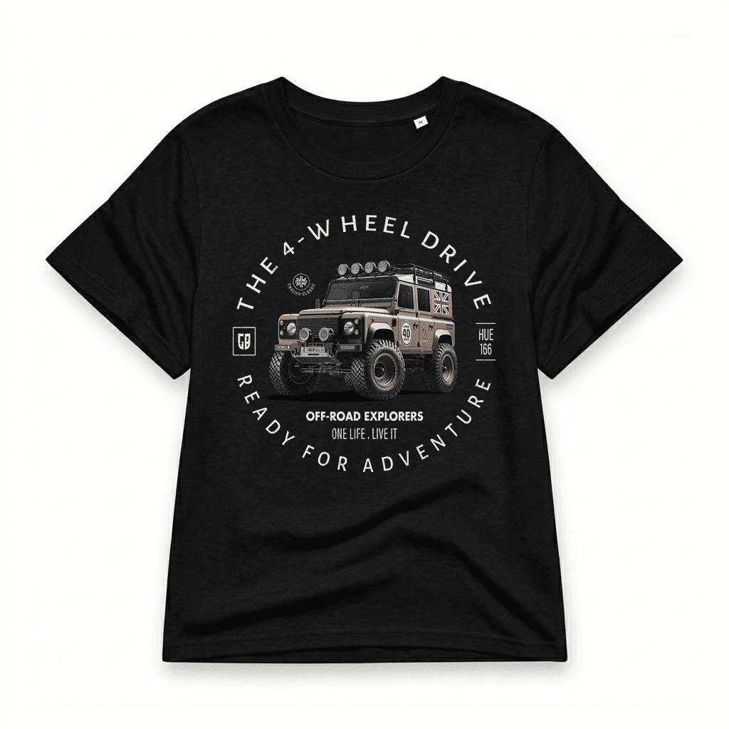 T-shirt Land Rover Defender 110 - Black T-shirt Land Rover Defender 110 - Black