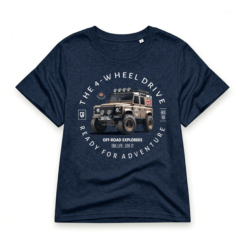 T-shirt Land Rover Defender 110 - French Navy T-shirt Land Rover Defender 110 - French Navy