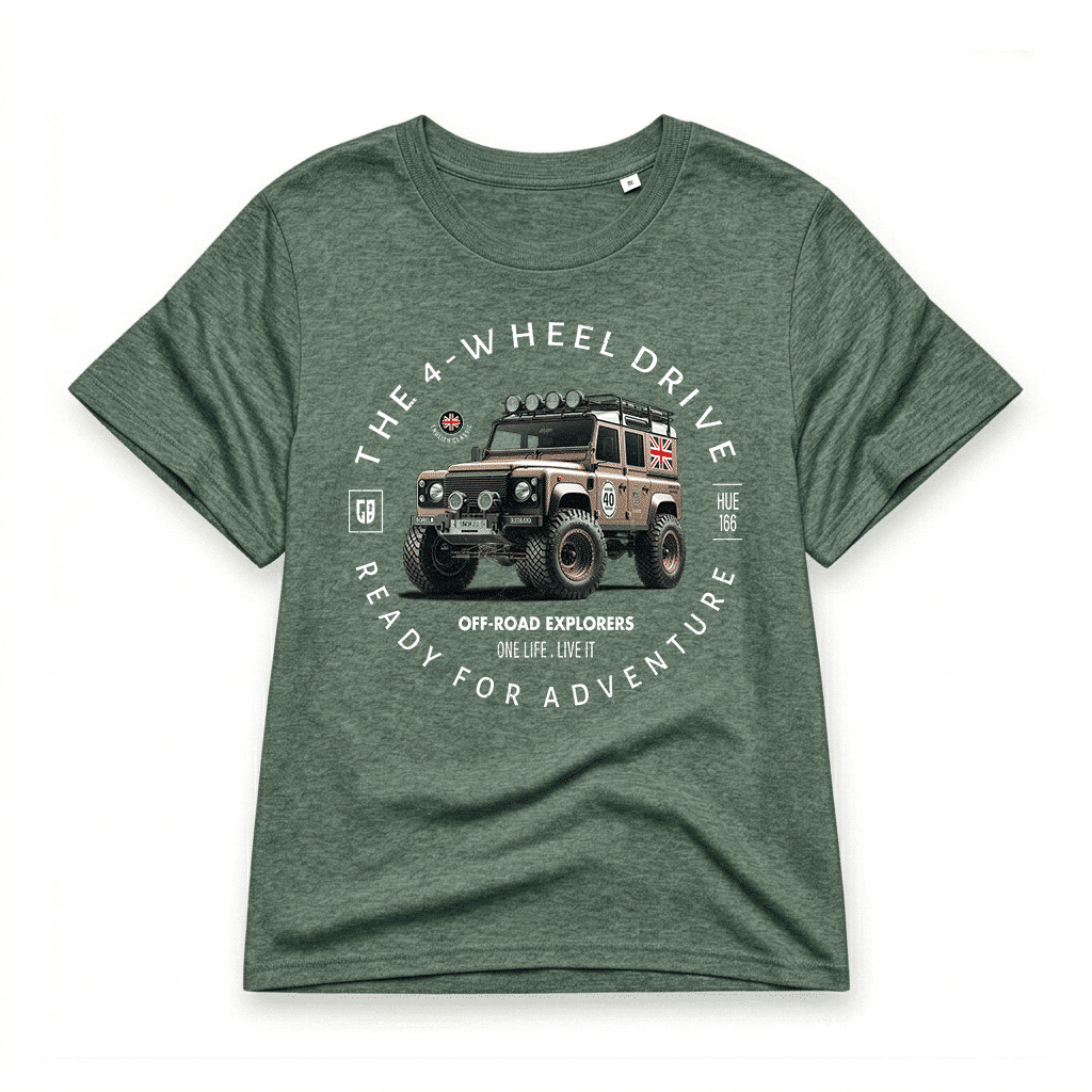 T-shirt Land Rover Defender 110 - Green Bay T-shirt Land Rover Defender 110 - Green Bay