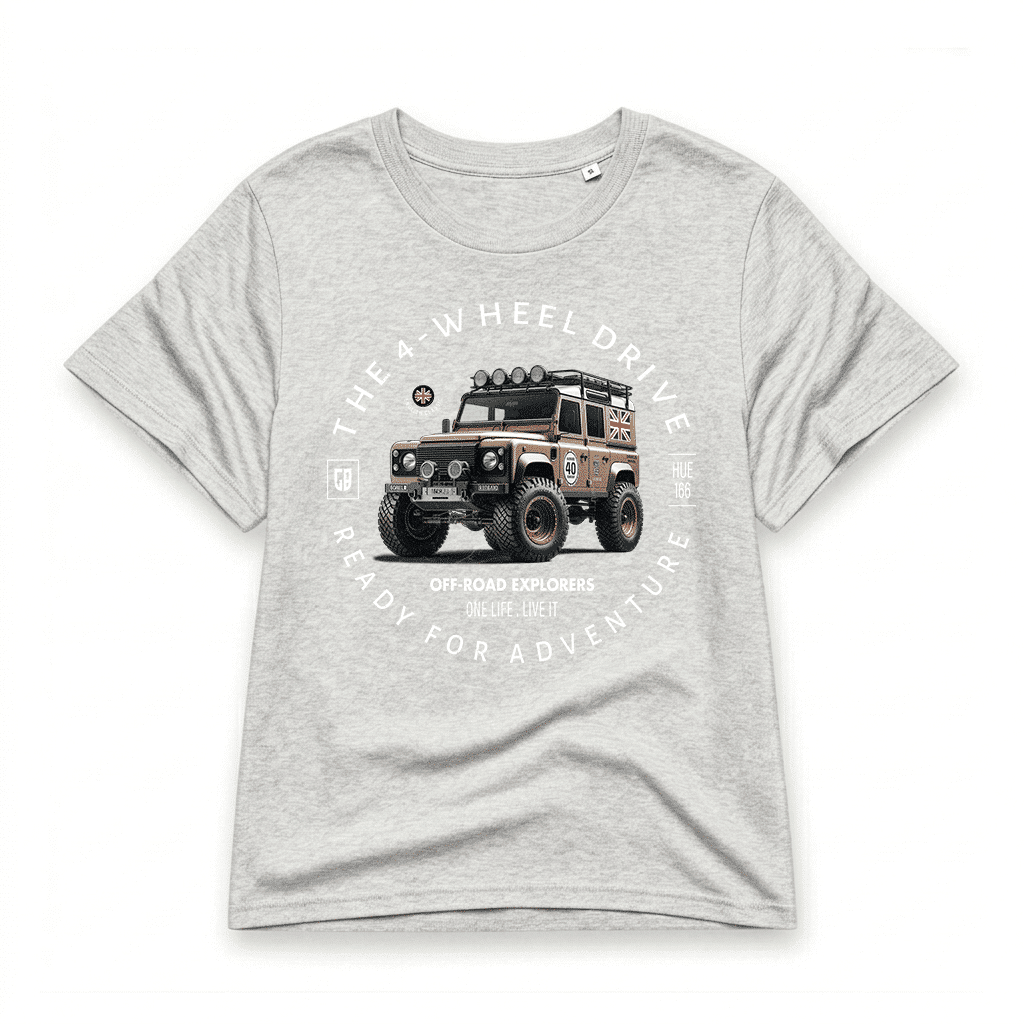 T-shirt-Land Rover Defender 110 - Heather Grey T-shirt-Land Rover Defender 110 - Heather Grey