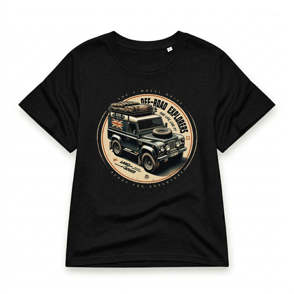 T-shirt Land Rover Defender 90 - Black T-shirt Land Rover Defender 90 - Black