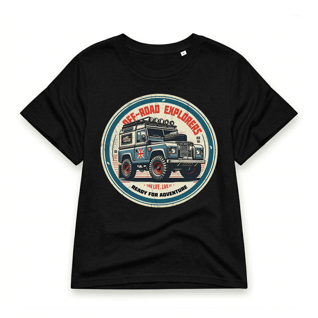 T-shirt Land Rover Series - Black T-shirt Land Rover Series - Black