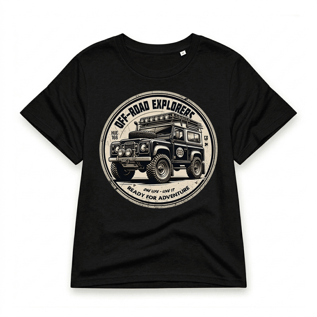 T-shirt-Land Rover Defender 90 - Black T-shirt-Land Rover Defender 90 - Black