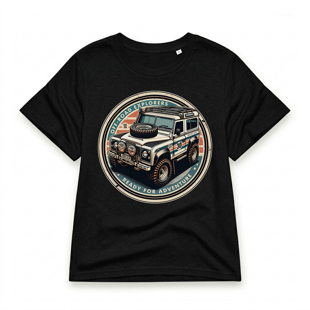 T-shirt Land Rover Defender 90 - Black T-shirt Land Rover Defender 90 - Black
