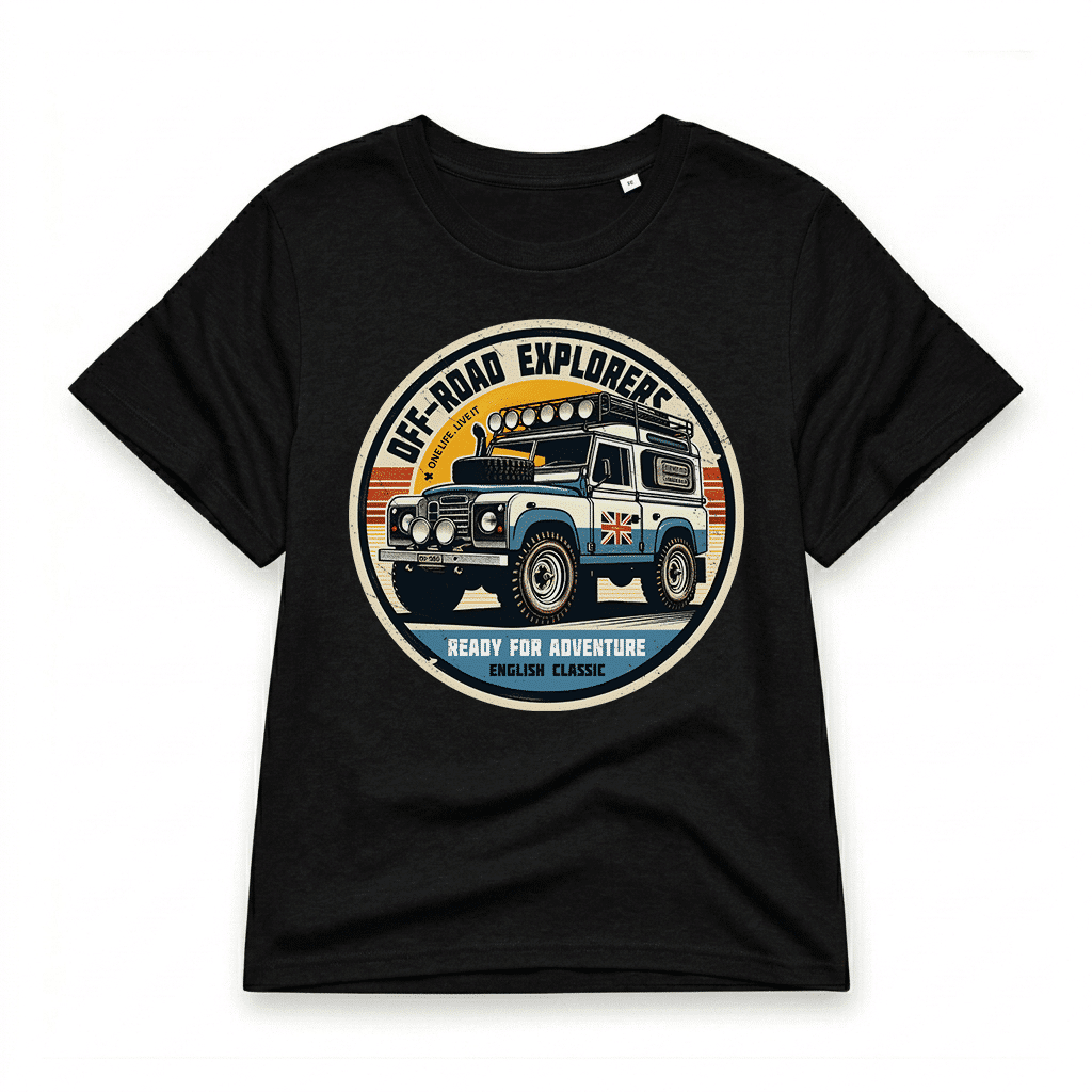 T-shirt Land Rover Defender 90 - Black T-shirt Land Rover Defender 90 - Black