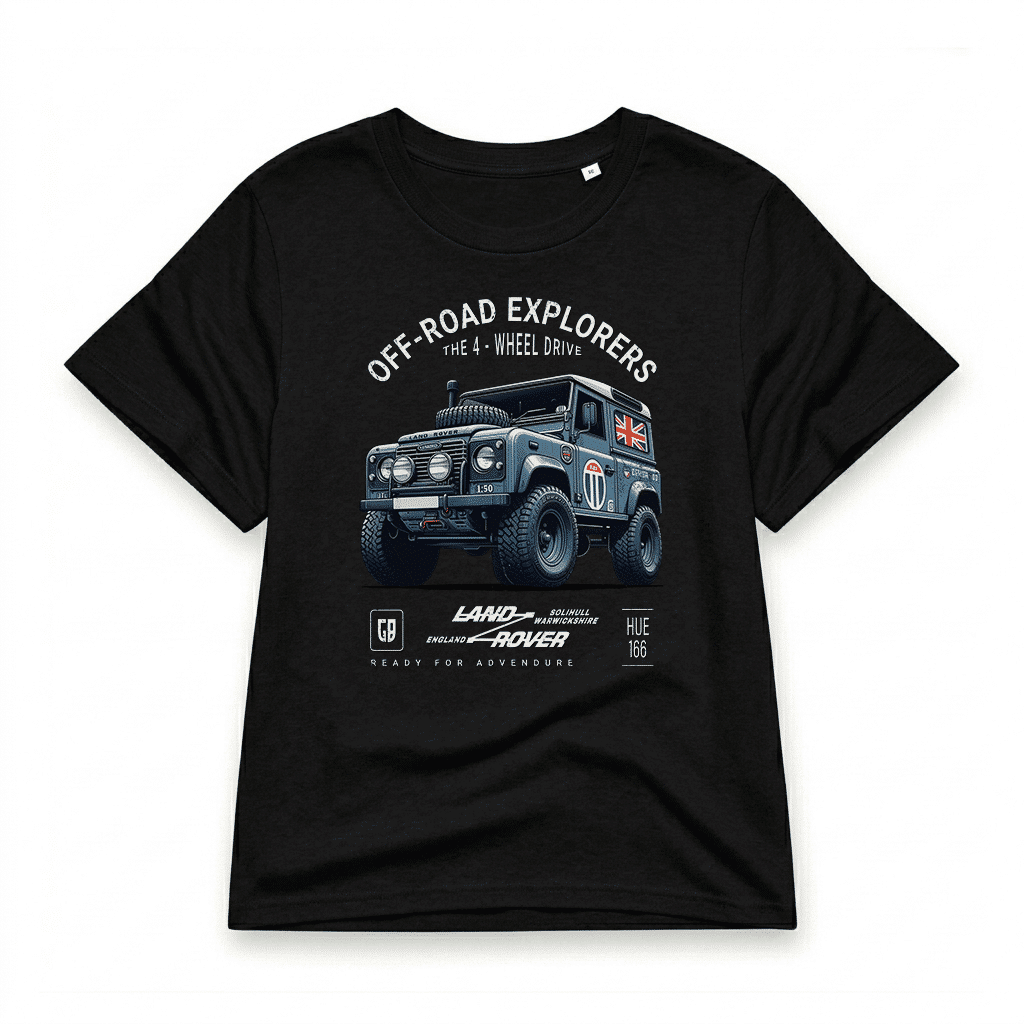 T-shirt Land Rover Defender 90 - Black T-shirt Land Rover Defender 90 - Black