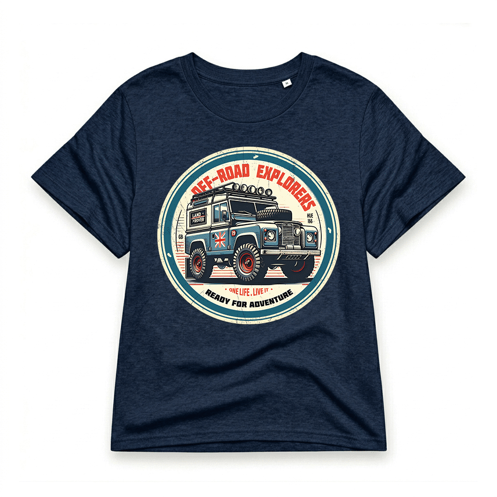 T-shirt Land Rover Series - French Navy T-shirt Land Rover Series - French Navy