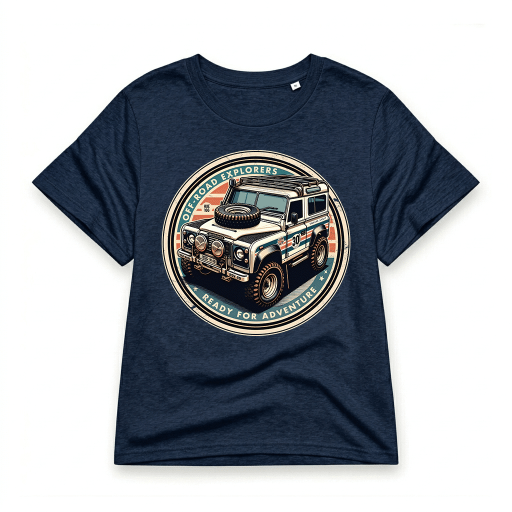 T-shirt Land Rover Defender 90 - French Navy T-shirt Land Rover Defender 90 - French Navy