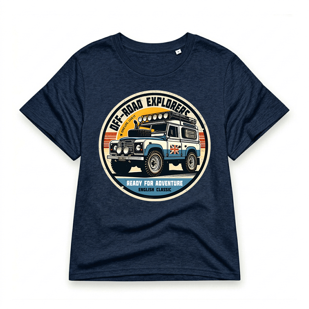 T-shirt Land Rover Defender 90 - French Navy T-shirt Land Rover Defender 90 - French Navy