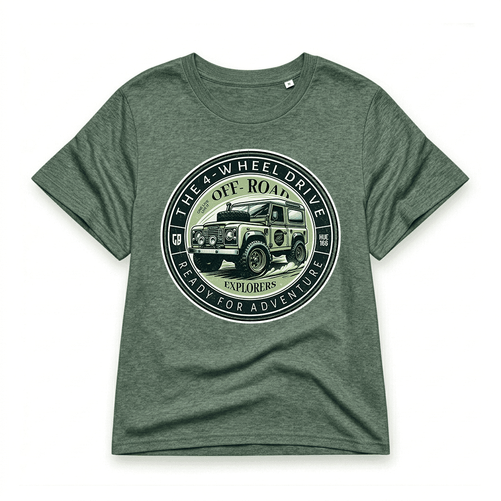T-shirt Land Rover Defender 90 - Green Bay T-shirt Land Rover Defender 90 - Green Bay