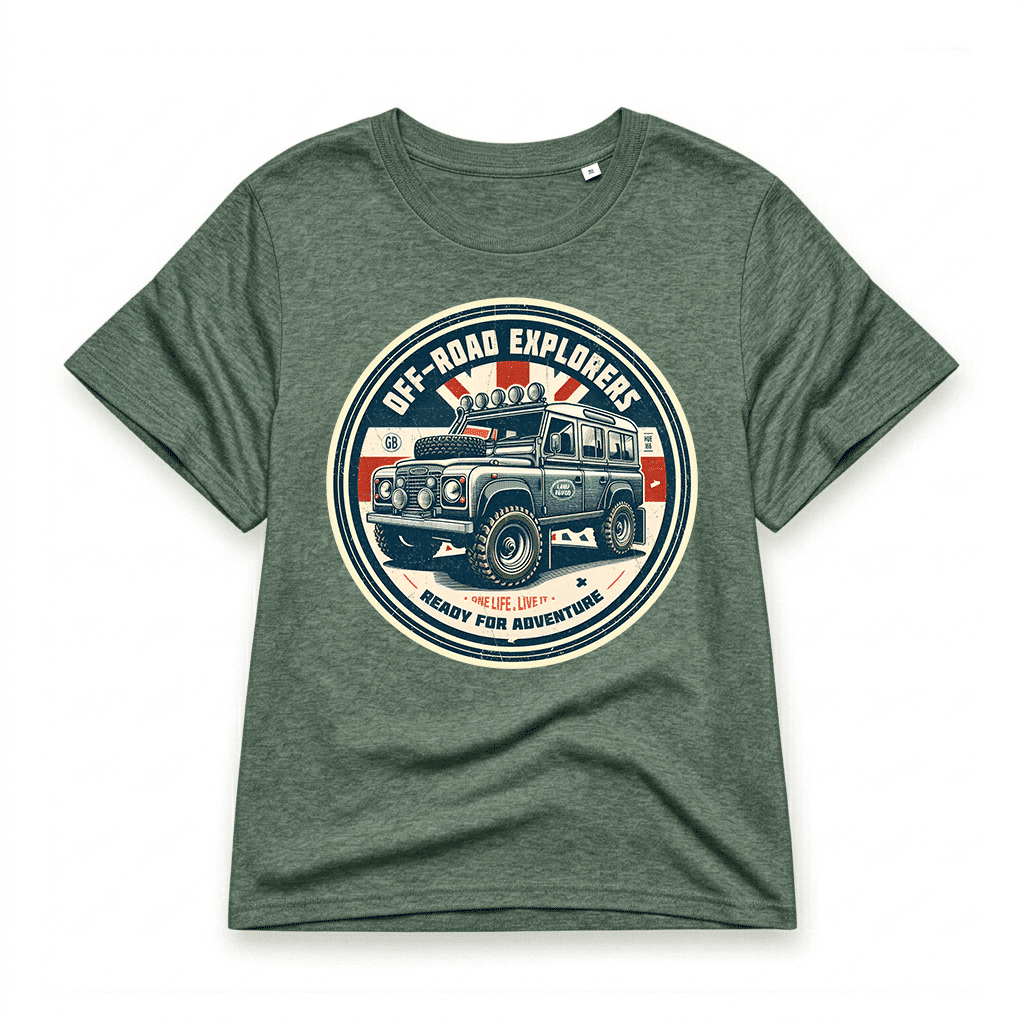 T-shirt Land Rover Defender 110 - Green-Bay T-shirt Land Rover Defender 110 - Green-Bay