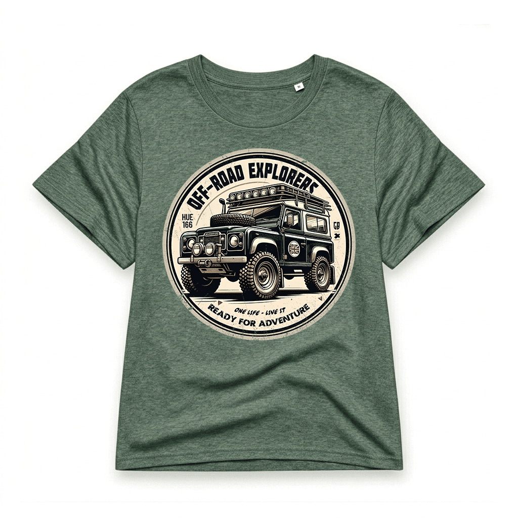 T-shirt-Land Rover Defender 90 - Green Bay T-shirt-Land Rover Defender 90 - Green Bay