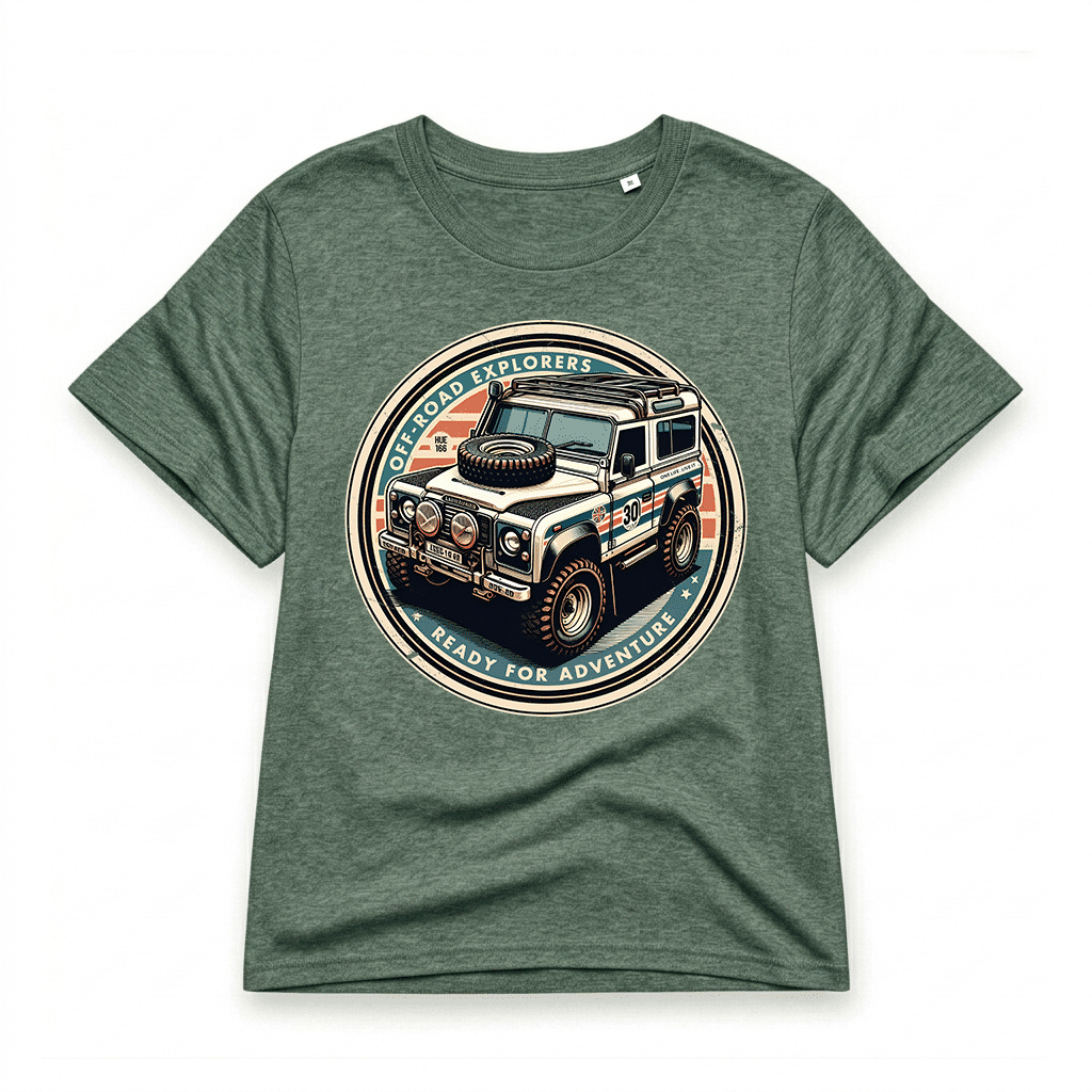 T-shirt Land Rover Defender 90 - Green Bay T-shirt Land Rover Defender 90 - Green Bay
