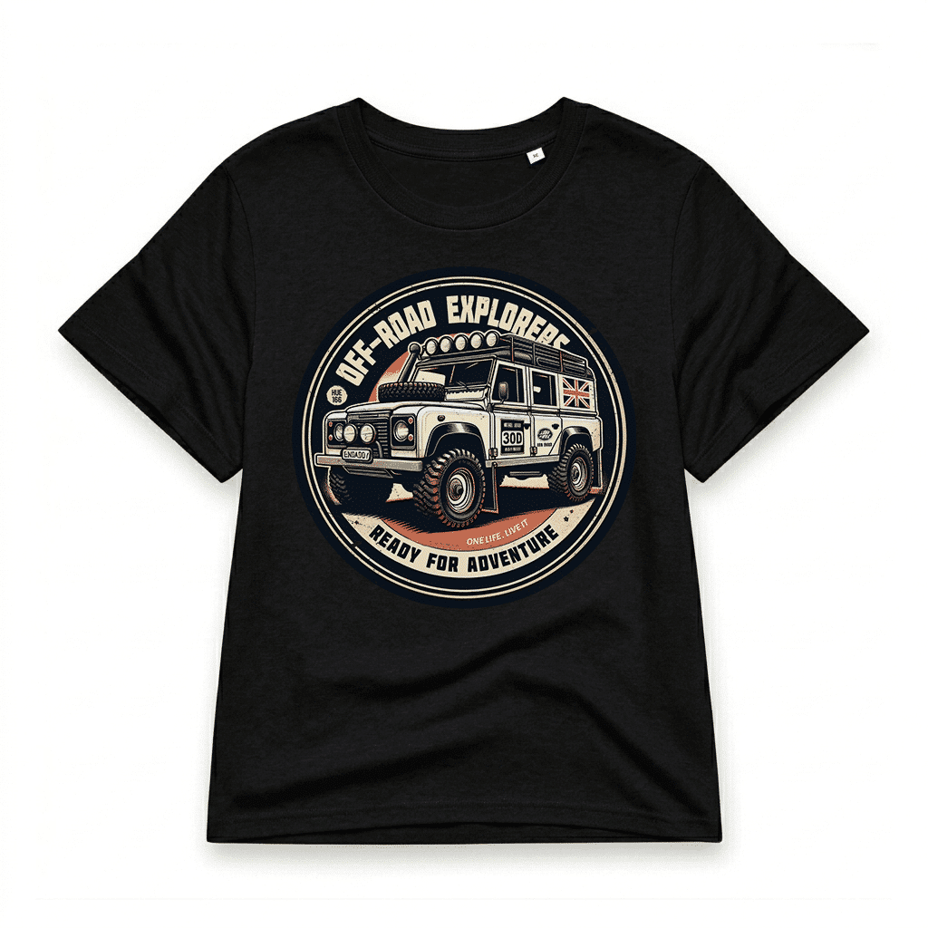 T-shirt-Land Rover Defender110 - Black