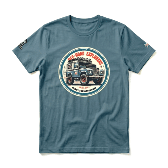 T-shirt Land Rover defender 90 - Heather Deep Teal