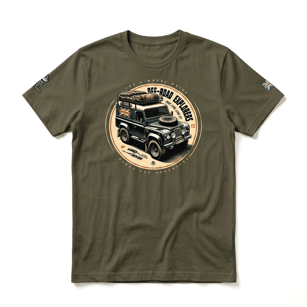 T-shirt Land Rover defender 90 - Army T-shirt Land Rover Defender 90 - Army