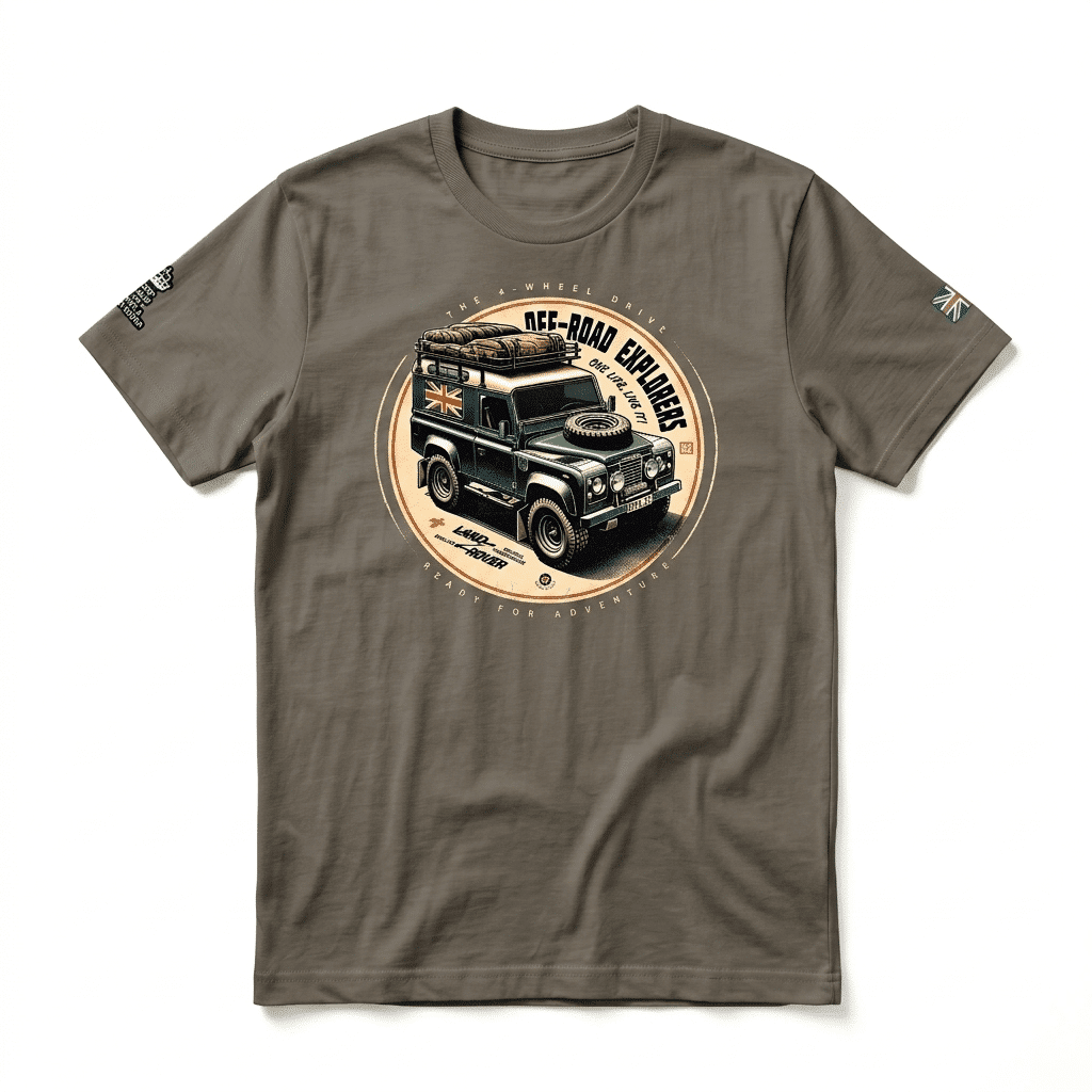 T-shirt Land Rover defender 90 - Military Green T-shirt Land Rover Defender 90 - Military Green