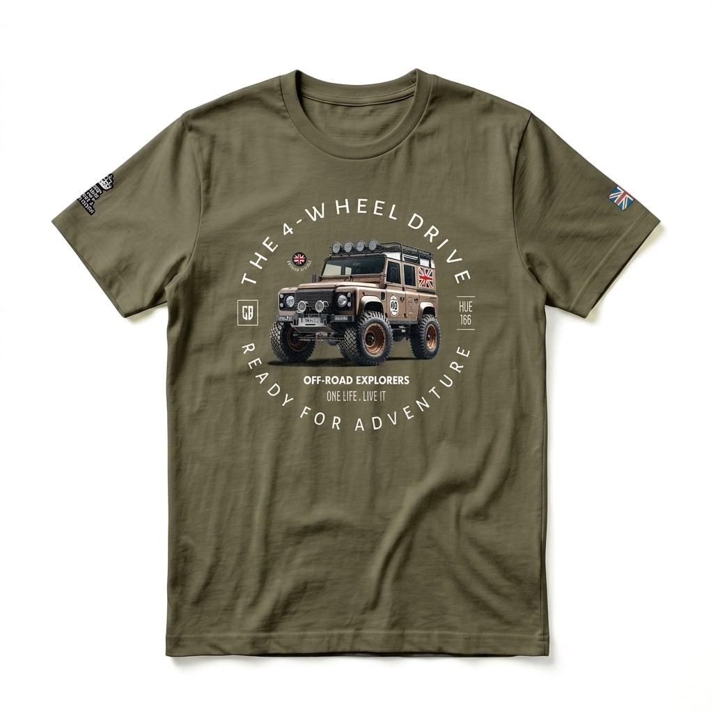 T-shirt Land Rover defender 110 - Army T-shirt Land Rover defender 110 - Army