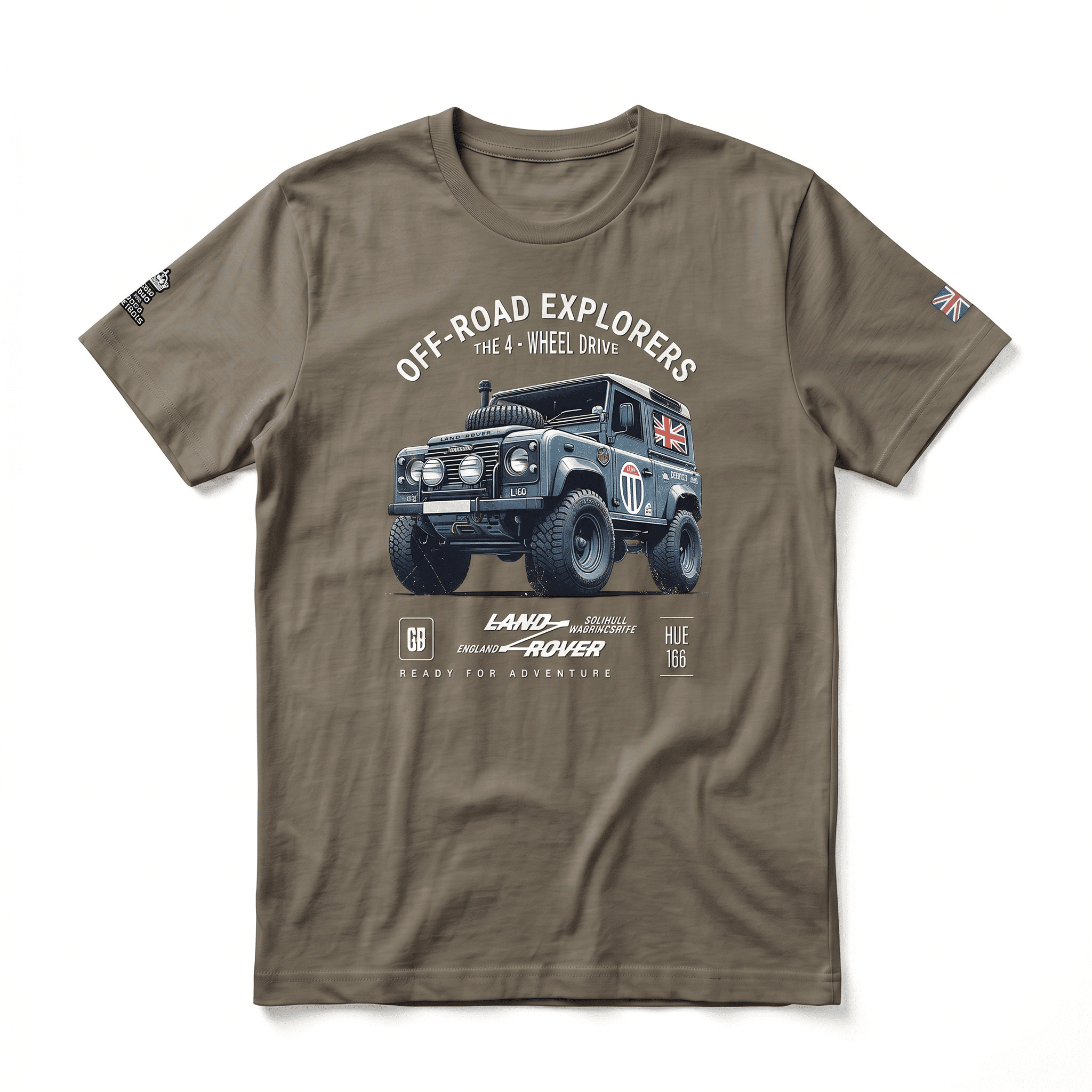 T-shirt Land Rover defender 90 - Army #5f5849 T-shirt Land Rover Defender 90 / Army