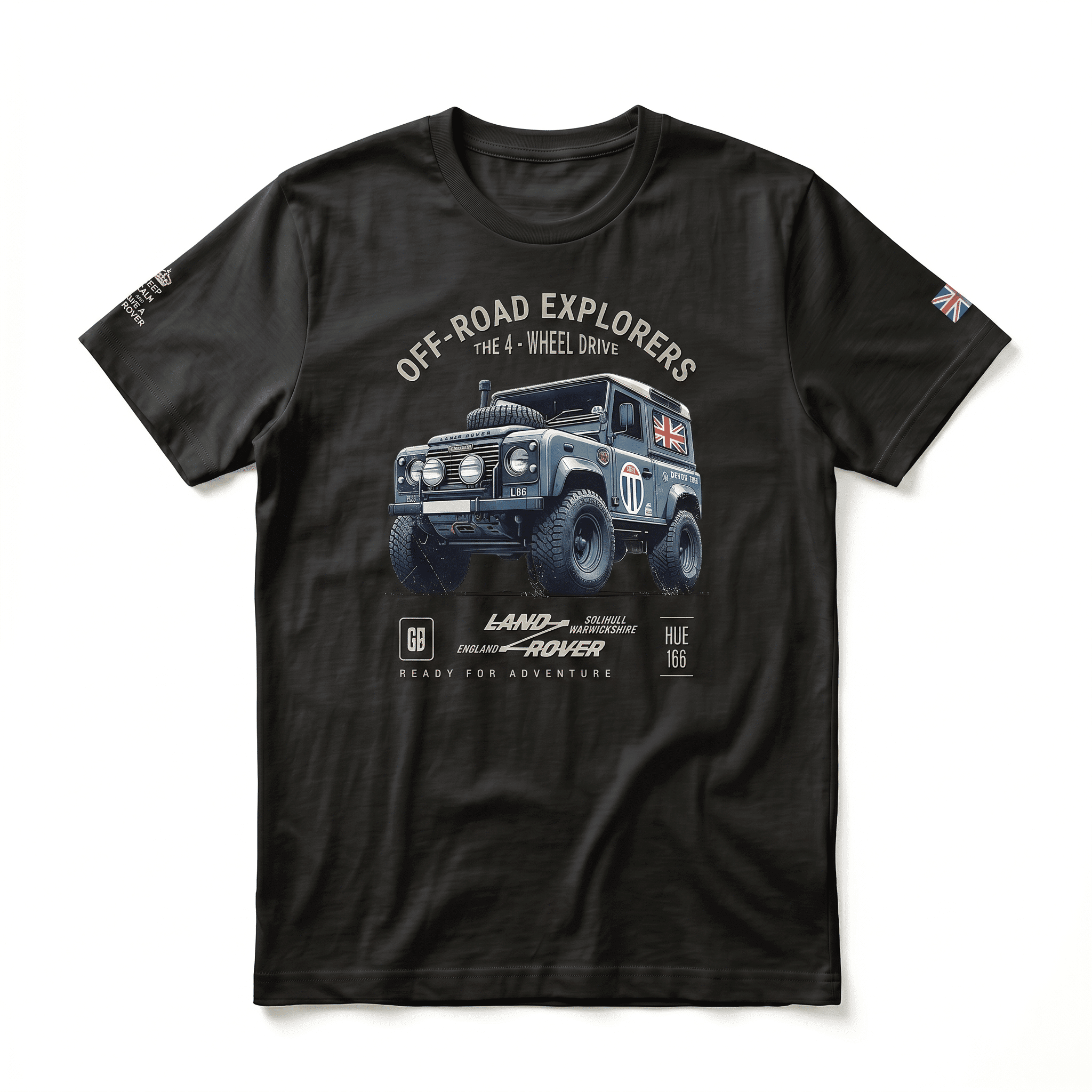 T-shirt Land Rover defender 90 - Black Heather T-shirt Land Rover defender 90 / Black Heather