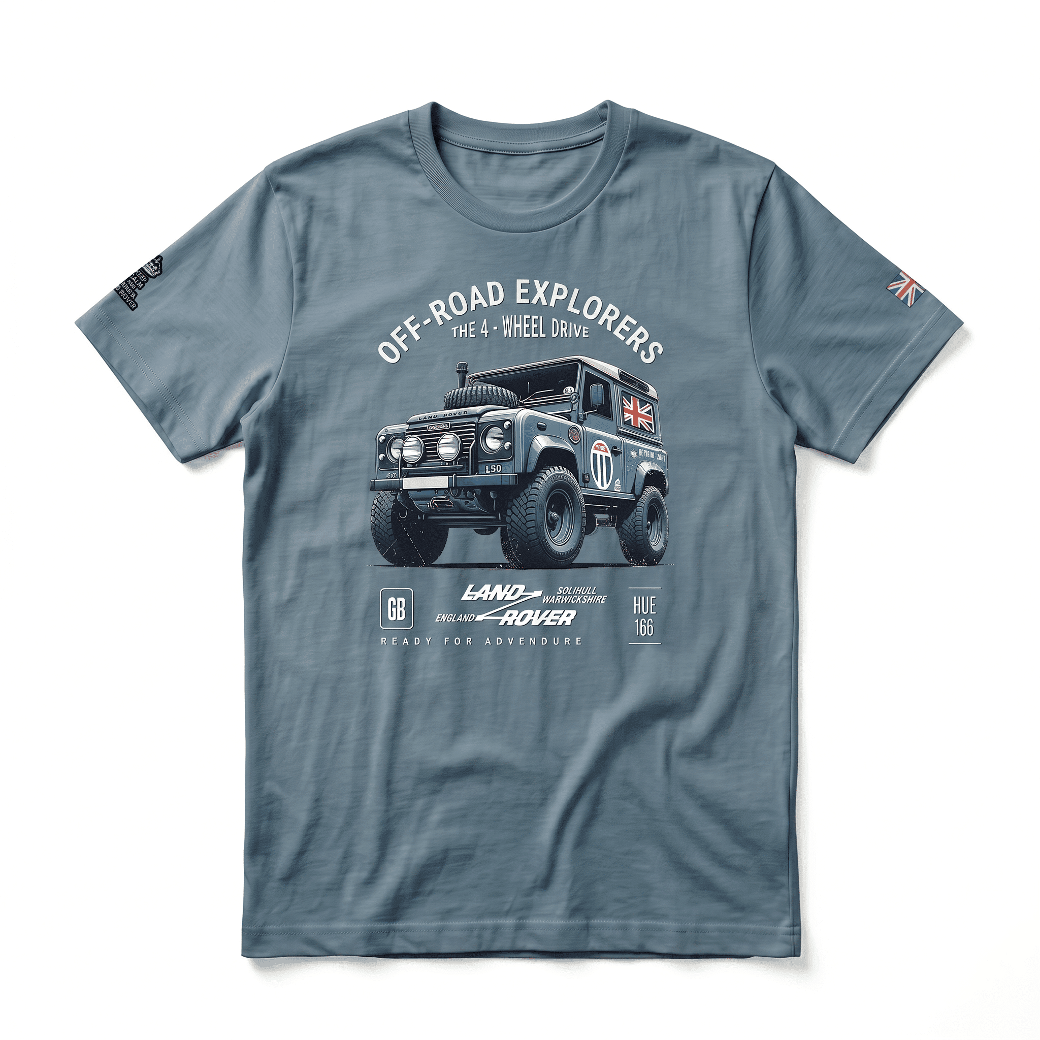 T-shirt Land Rover defender 90 - Heather Deep Teal #447085 T-shirt Land Rover defender 90 / Heather Deep Teal