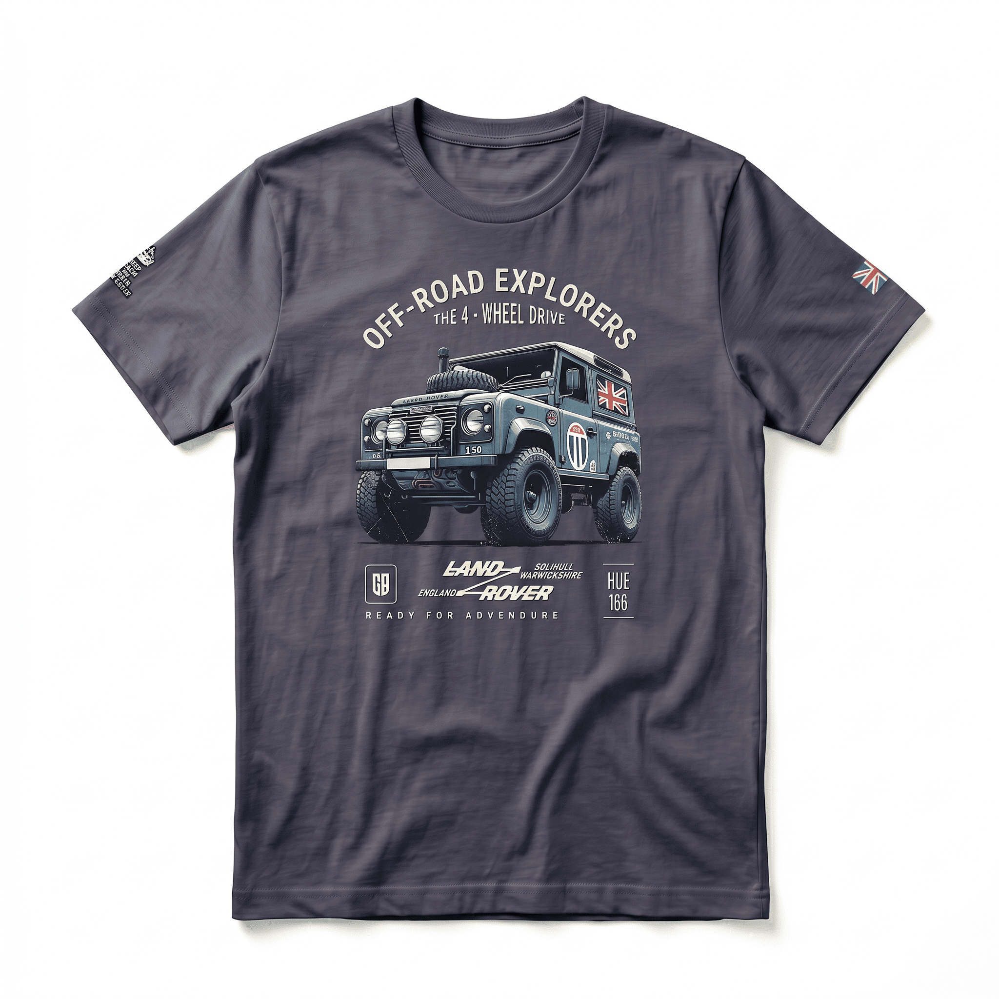 T-shirt Land Rover defender 90 - Heather Midnight Navy T-shirt Land Rover defender 90 / Heather Midnight Navy
