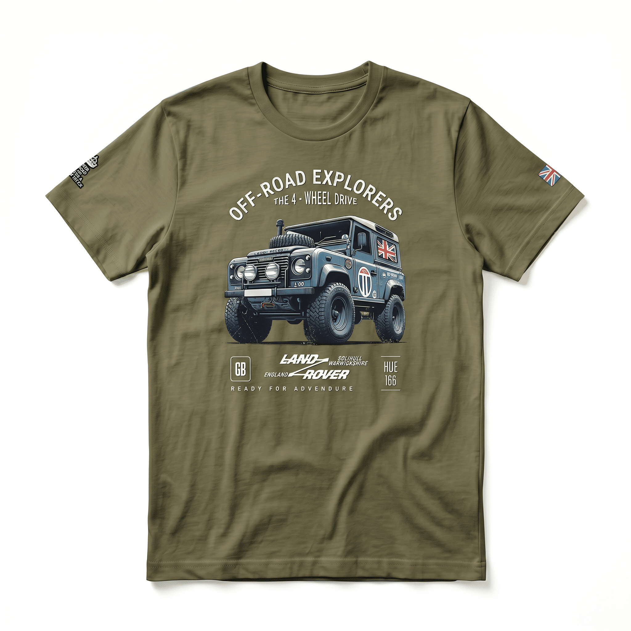 Men’s Land Rover Defender 90 T-shirt - Military Green Men’s Land Rover Defender 90 T-shirt / Military Green