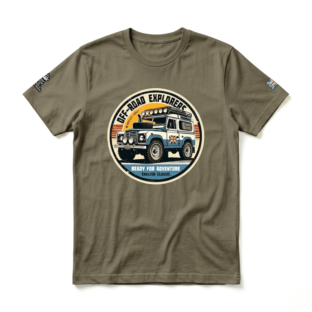 T-shirt Land Rover defender 90 - Military Green T-shirt Land Rover defender 90 - Military Green